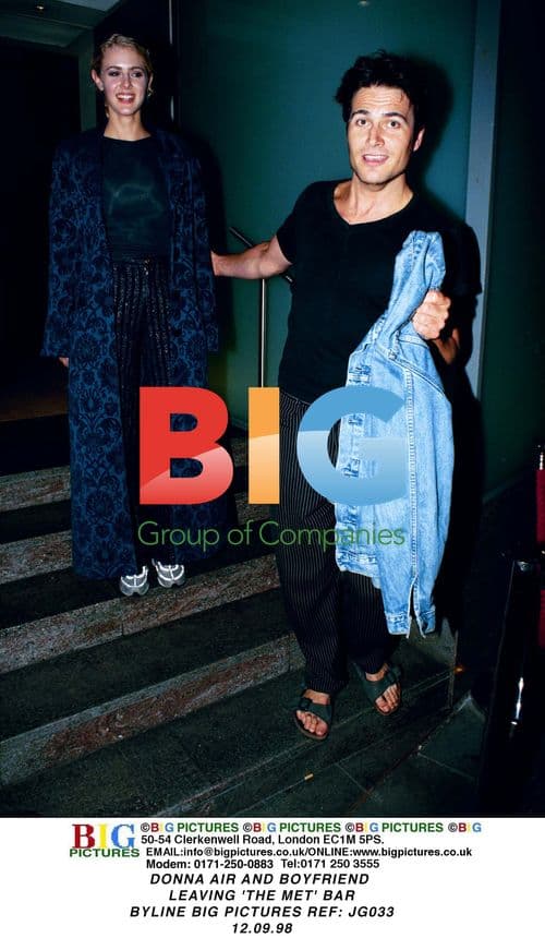 DONNA AIR and boyfriend leaving 'THE MET' bar