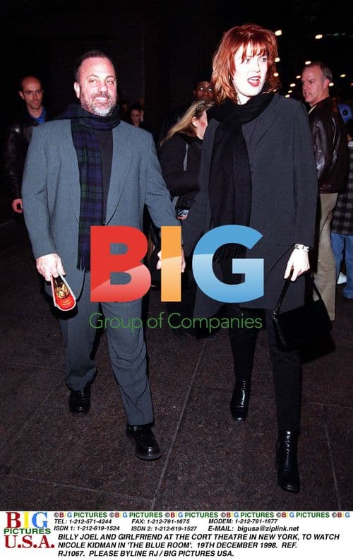 Billy Joel and Girlfriend at Cort Theatre