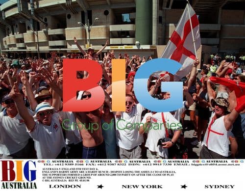 England's Barmy Army Celebrates in Sydney