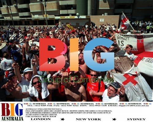 England's Barmy Army Fans Celebrate After Ashes Loss