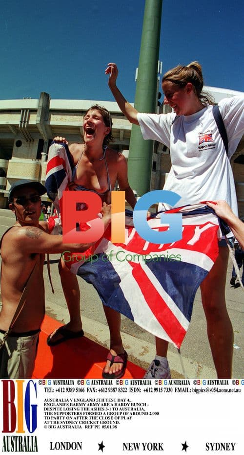 ENGLAND's Barmy Army Supporters After Losing Ashes