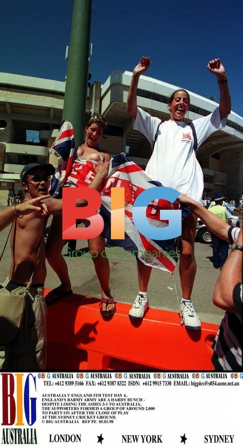 Barmy Army Celebration After Ashes Loss