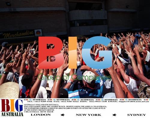 Barmy Army Celebrates After 5th Ashes Test