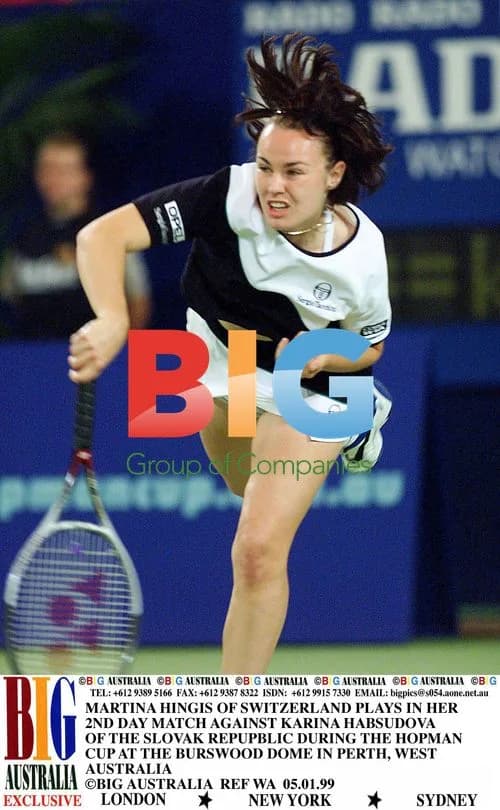 Martina Hingis plays in Hopman Cup