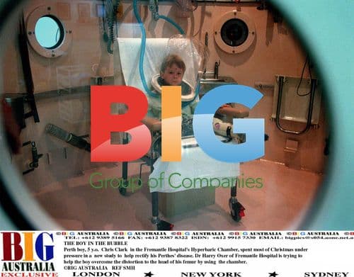 Young Boy in Hyperbaric Chamber