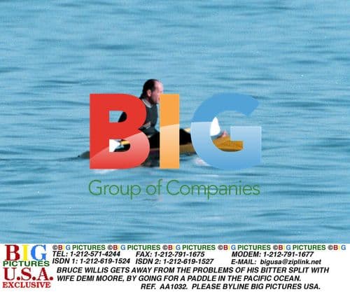 Bruce Willis Paddles Away From Marital Woes