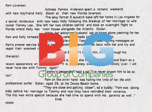 Kelly Slater and Pam Anderson at event