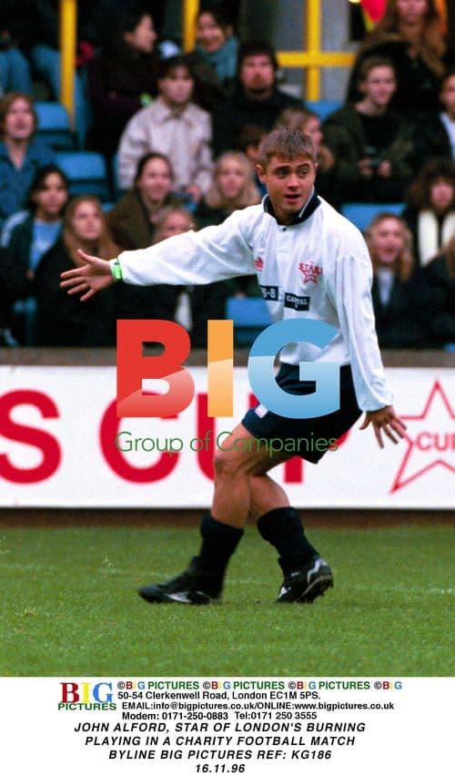 John Alford in Charity Football Match