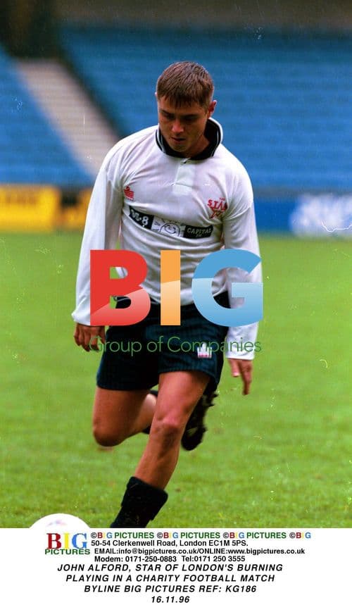 JOHN ALFORD in Charity Football Match