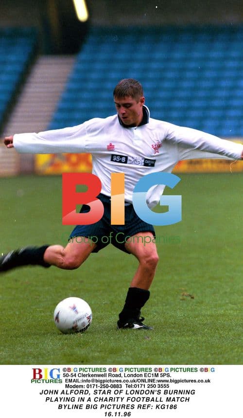 John Alford in Charity Football Match