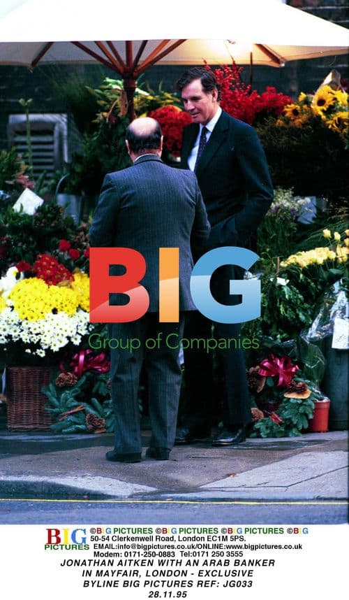 Jonathan Aitken with Arab Banker in Mayfair