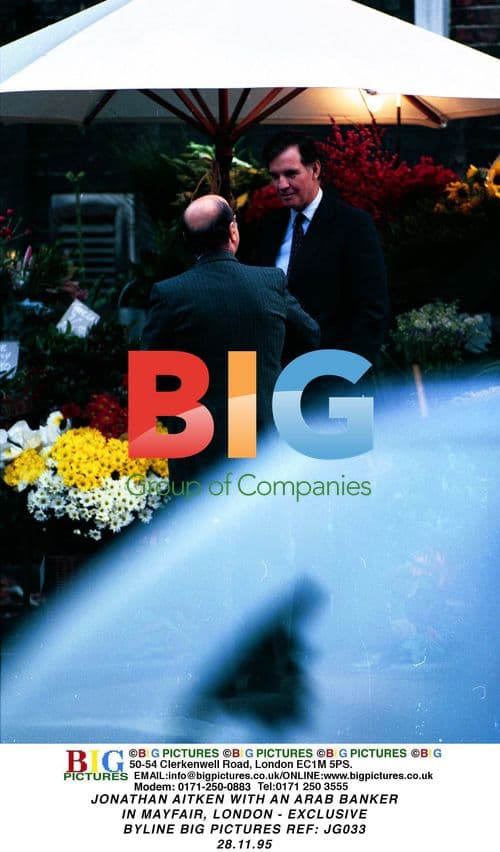 Jonathan Aitken and Arab Banker in Mayfair