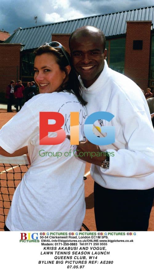 KRISS AKABUSI AT TENNIS SEASON LAUNCH