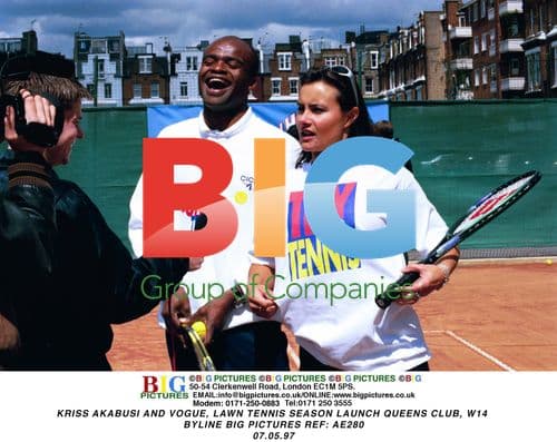 Kriss Akabusi at Queens Club Tennis Season Launch