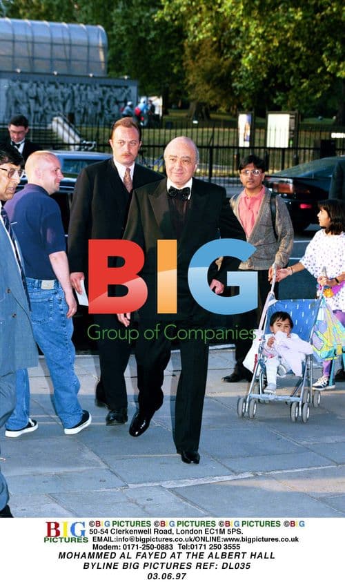 Mohammed Al Fayed at the Albert Hall