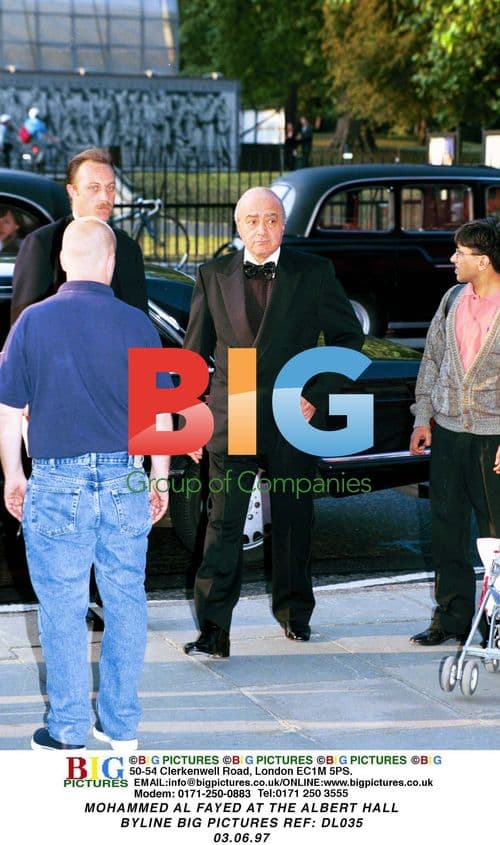 Mohammed Al Fayed at the Albert Hall