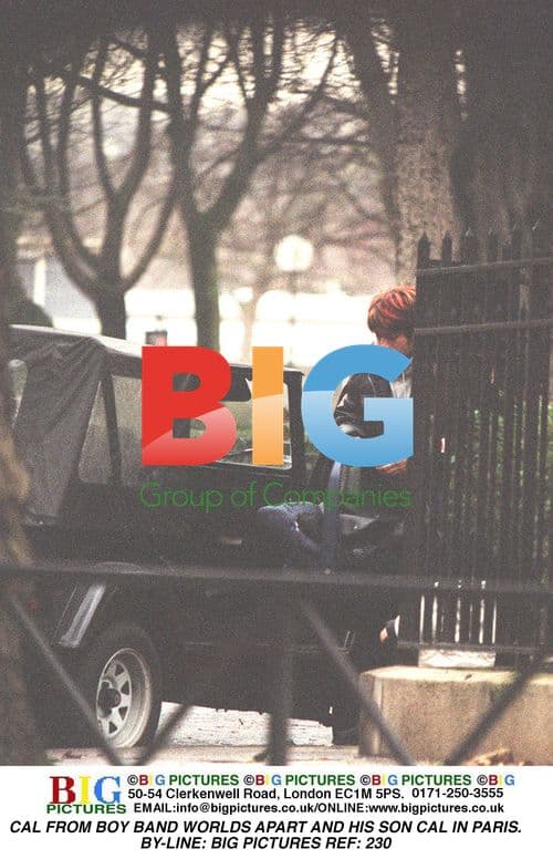 Cal from Boy Band Worlds Apart and Son in Paris