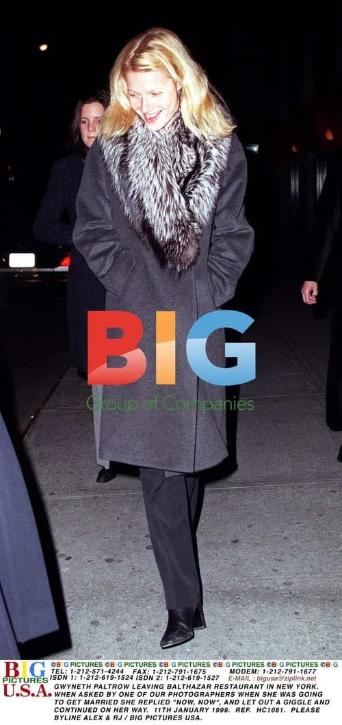 Gwyneth Paltrow Leaving Balthazar Restaurant