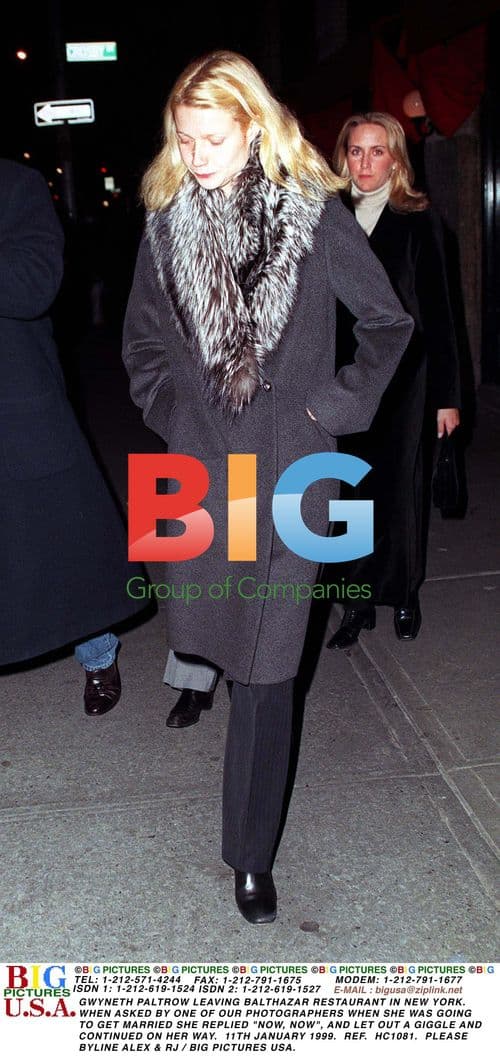 Gwyneth Paltrow Leaving Balthazar Restaurant