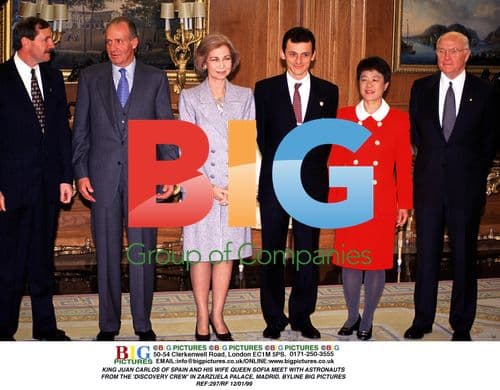 King Juan Carlos and Queen Sofia Meet Astronauts