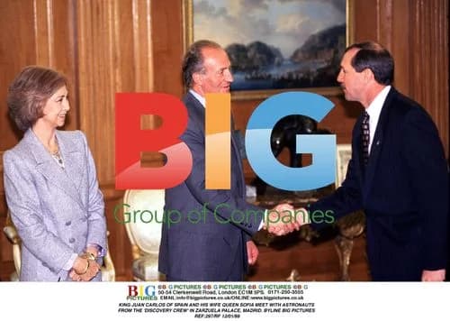 King Juan Carlos and Queen Sofia Meet Astronauts