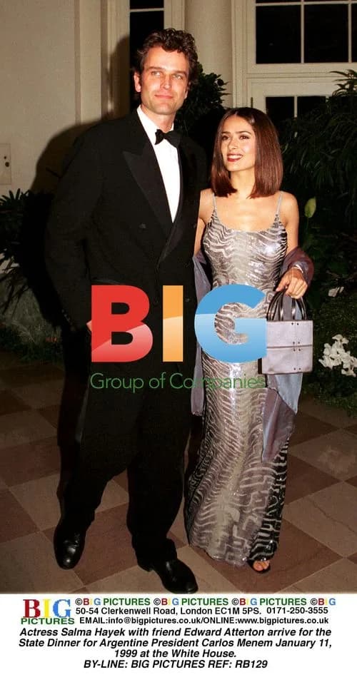 Salma Hayek and Edward Atterton at White House Dinner