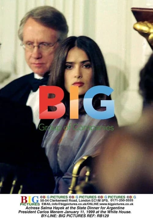 Salma Hayek at State Dinner for Argentine Pres.