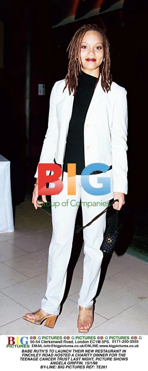 Angela Griffin at Babe Ruth's launch