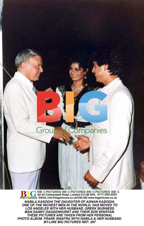 Nabila Kasoghi with Frank Sinatra
