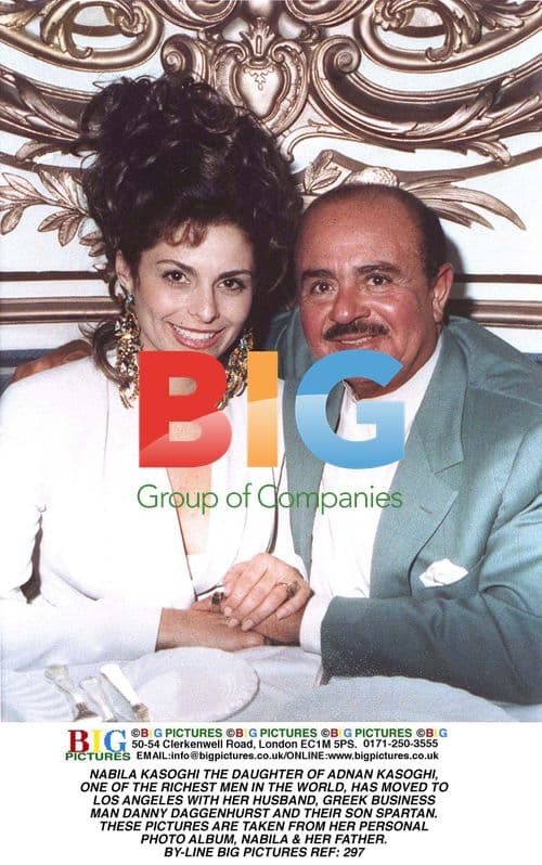 Nabila Kasoghi with Father Adnan