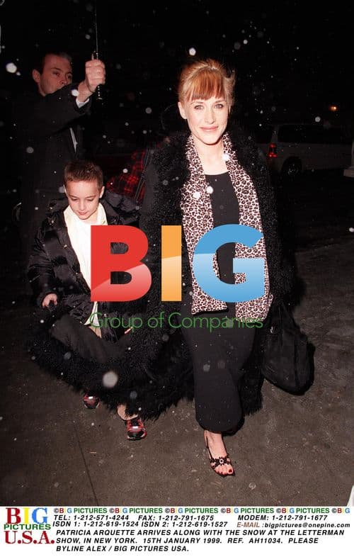 Patricia Arquette Arrives at Letterman Show