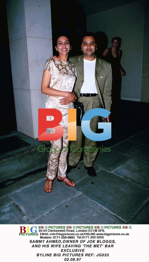Sammy Ahmed and wife leave The Met Bar