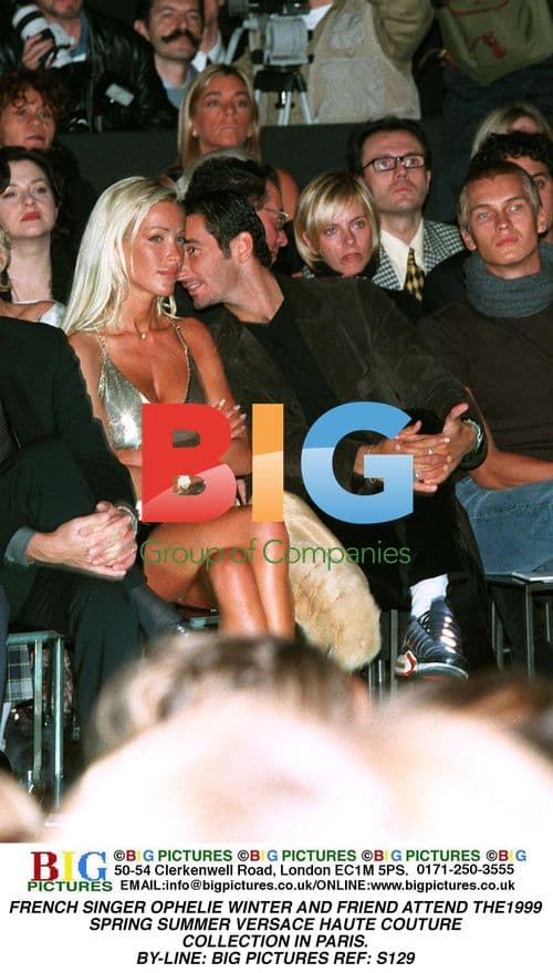 Ophelie Winter at Versace Fashion Show