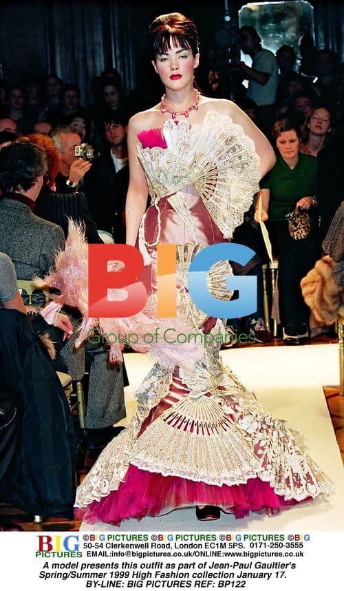 Model in Gaultier's 1999 Spring/Summer Fashion Show