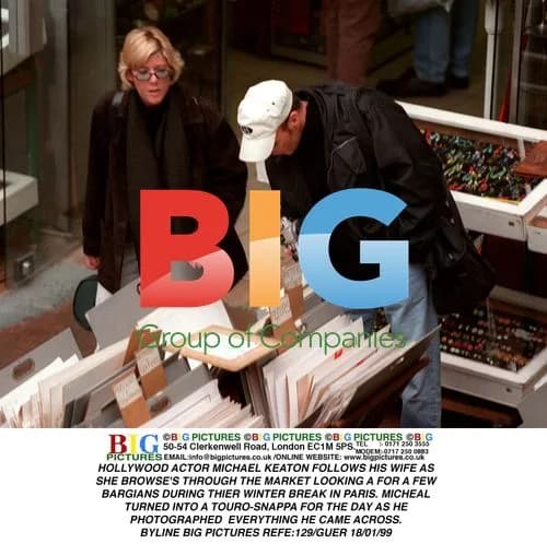 Michael Keaton Explores Paris Market