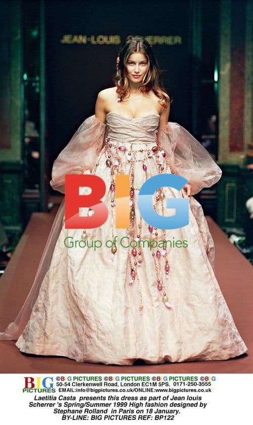 Laetitia Casta in Jean louis Scherrer Dress