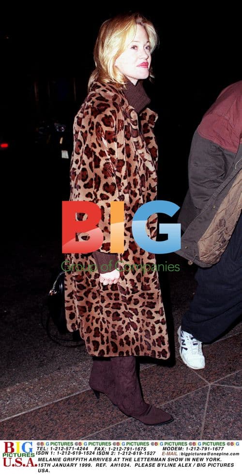 Melanie Griffith at Letterman Show in NYC