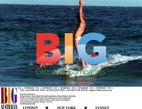 Nude Night Surfing Competition, Bondi Beach