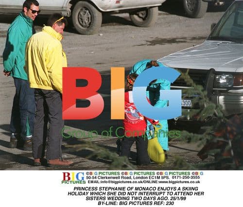 Princess Stephanie Skis During Holiday