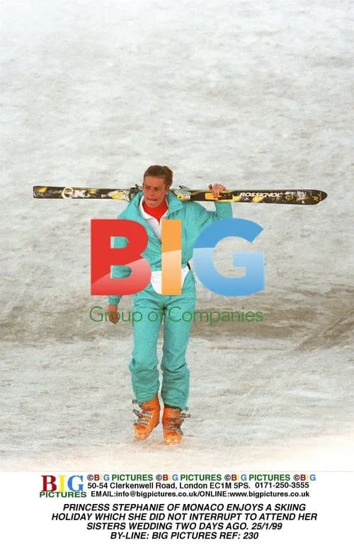 Princess Stephanie Skis on Holiday