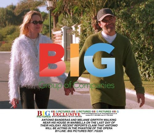 Antonio Banderas and Melanie Griffith in Marbella