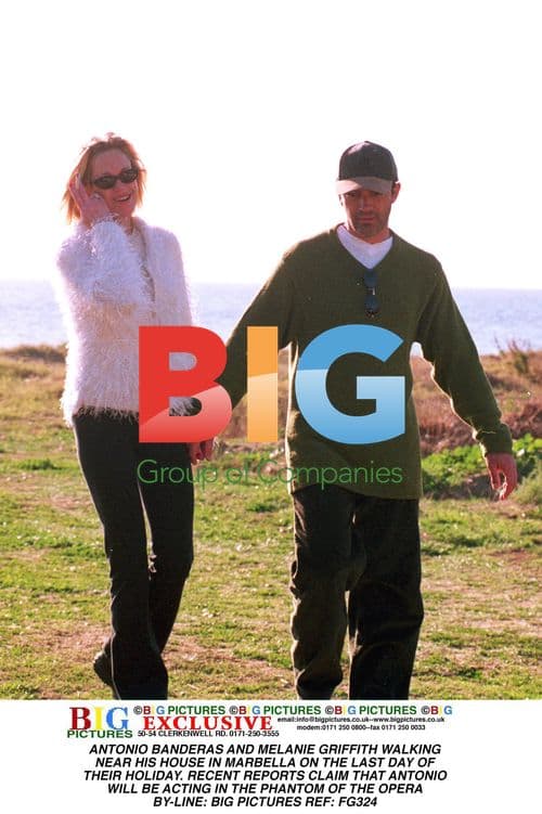 ANTONIO BANDERAS AND MELANIE GRIFFITH IN MARBELLA