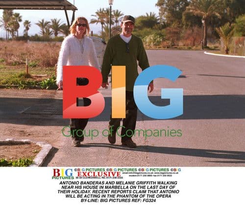 Antonio Banderas and Melanie Griffith in Marbella