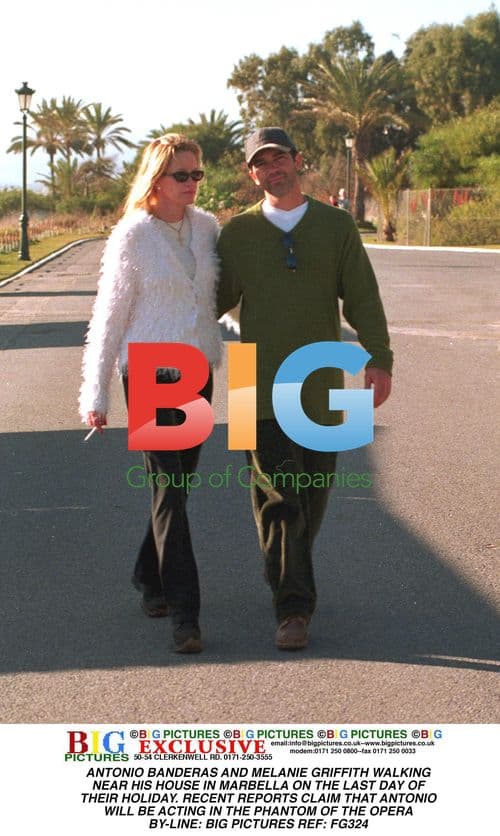 ANTONIO BANDERAS AND MELANIE GRIFFITH IN MARBELLA
