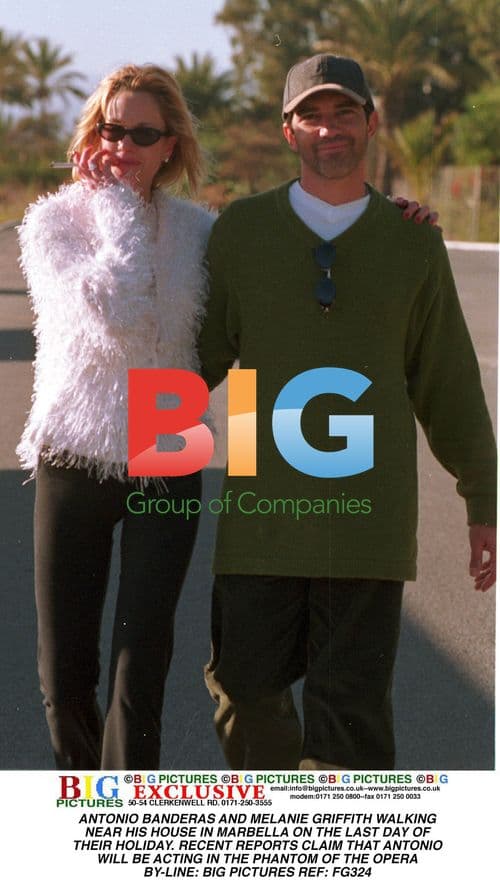 Antonio Banderas and Melanie Griffith in Marbella