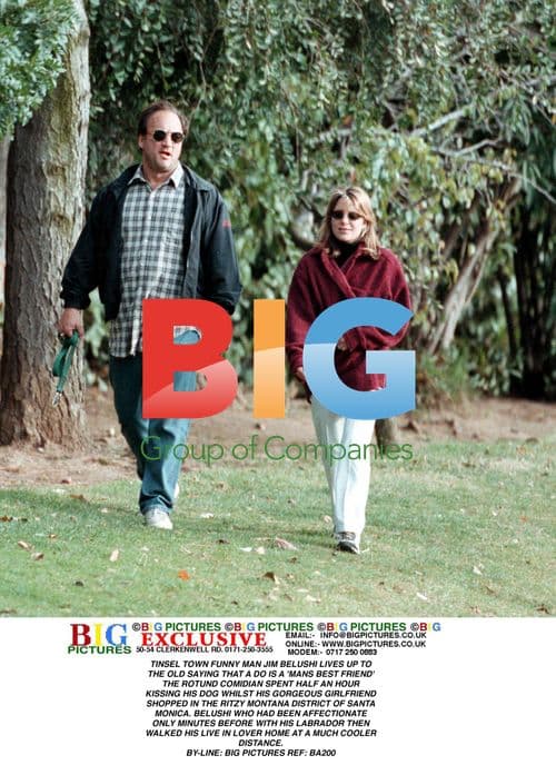 Jim Belushi Bonds with His Dog