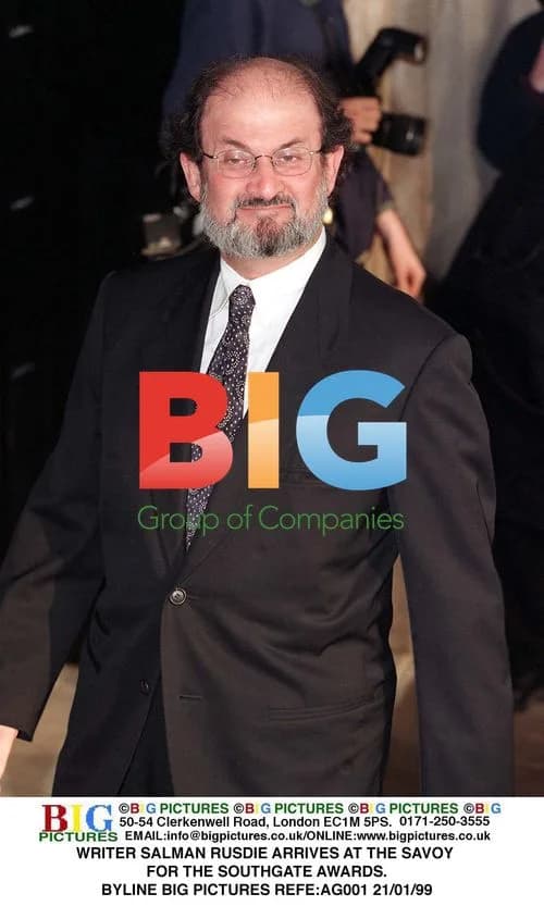 Salman Rushdie Arrives at Southgate Awards