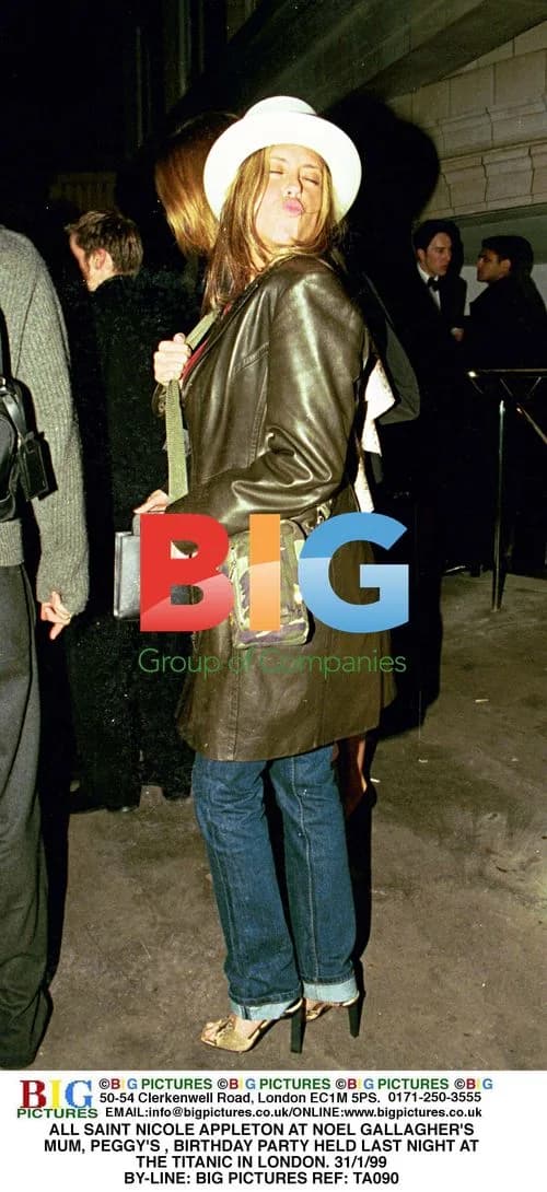 Nicole Appleton at Noel Gallagher's mum's party