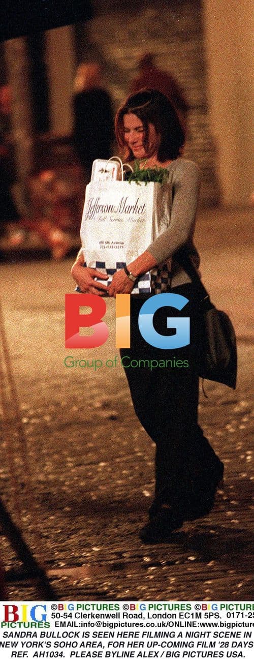 Sandra Bullock on "28 Days" film set in NYC