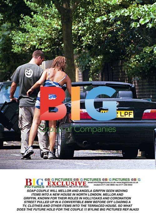 SOAP COUPLE WILL MELLOR AND ANGELA GRIFFIN MOVE TO NEW HOUSE